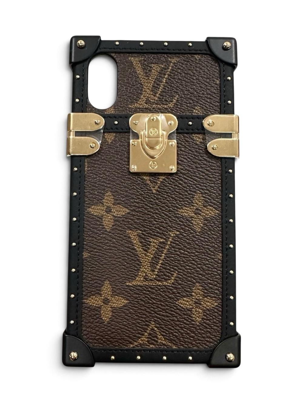 Louis Vuitton Monogram Leather & Gold Eye-Trunk iPhone X/Xs Case